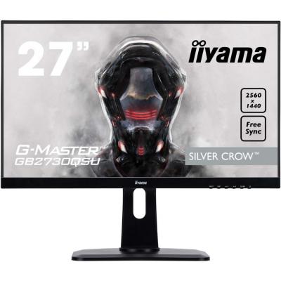 27" Black LED Monitor WQHD Speakers Height Adjustable DVI and HDMI